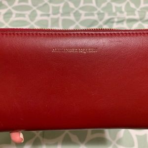 Alexander McQueen Red Wallet
